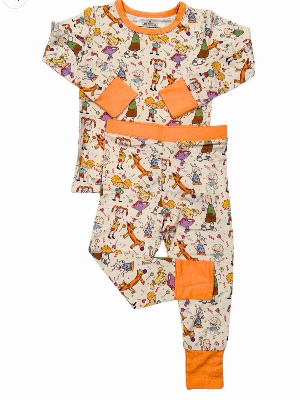 NWT SAS BAMBOO 90S THEME LONG SLEEVE PANTS SET 4T